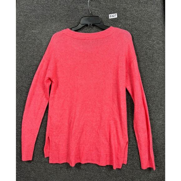 GAP Wool Blend Knit Tunic Sweater Womens Size S Primrose Pink Crew Neck - Picture 2 of 8